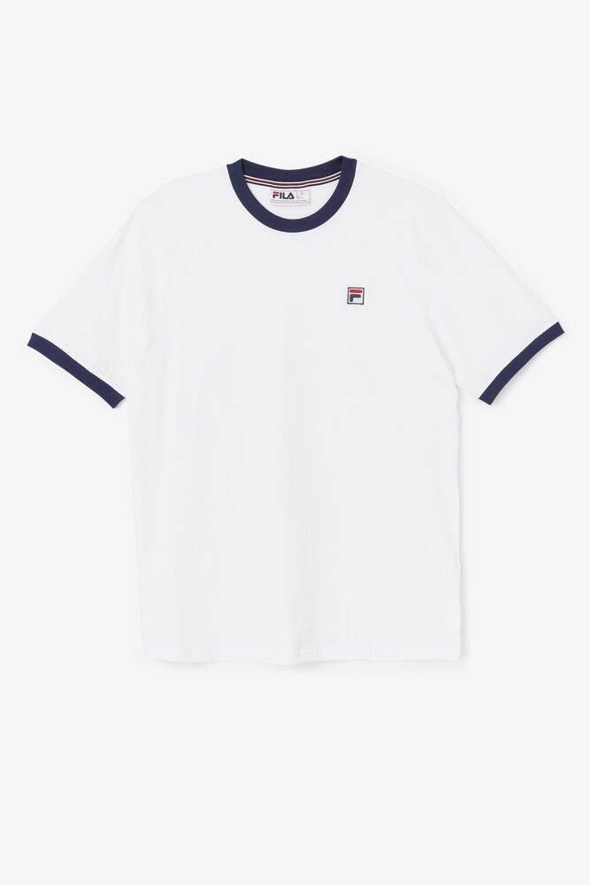 Fila T-Shirt Herre Hvide Marconi Ringer EYL-718653